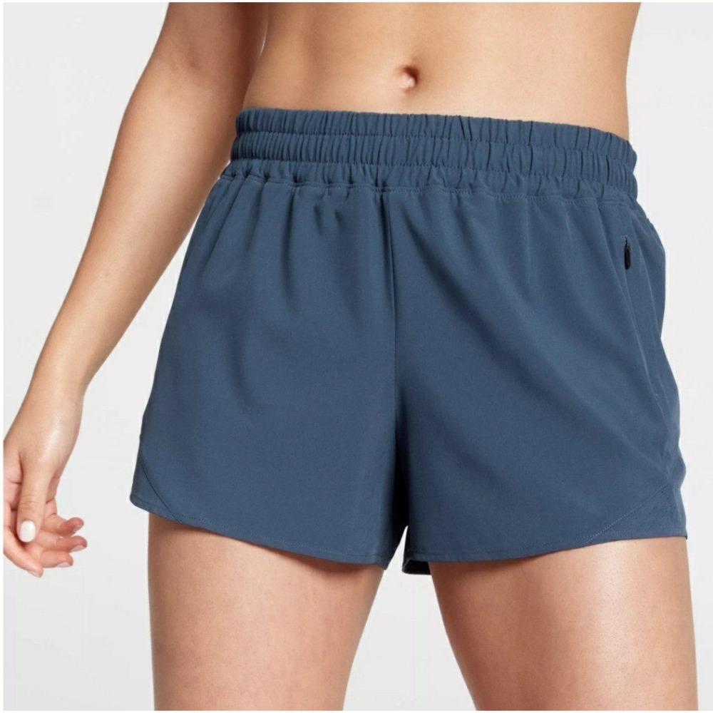 CALIA Womens XXL Mid-Rise Infinity Run Short Ardosia Slate Blue WAX12336 NWT